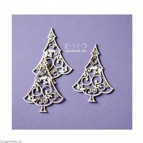 Stromečky s krucánky a cesmínou - 3ks