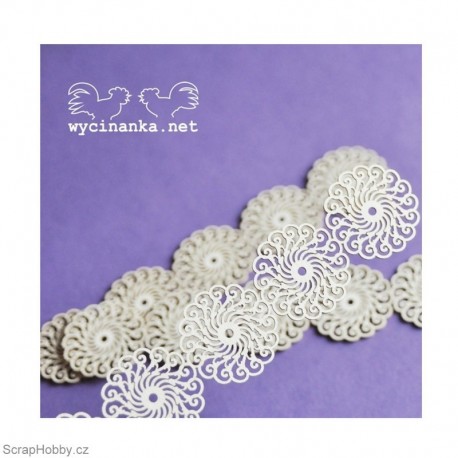 Bordurky - Krajková kolečka - 3ks