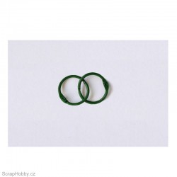 Kovové kroužky 18/20mm - zelené