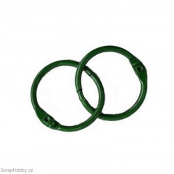 Kovové kroužky 28/30mm - zelené