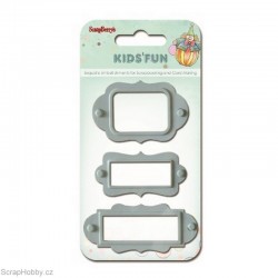 Sada hřebíčků - Štítky - 3ks - modré