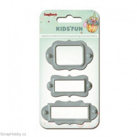 Sada hřebíčků - Štítky - 3ks - modré