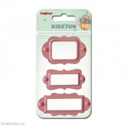 Sada hřebíčků - Štítky - 3ks - růžové