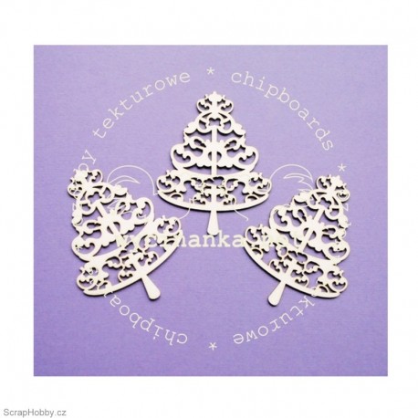 Stromeček krajkový - 2ks