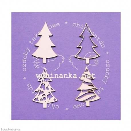 Stromečky - čtyři motivy - 4ks