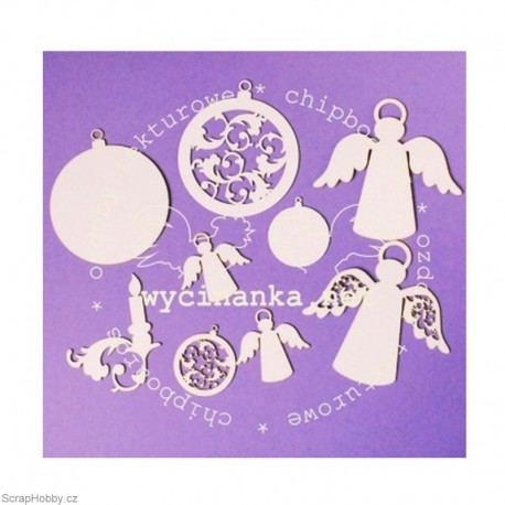 Andílci, ozdoby, svíčky....