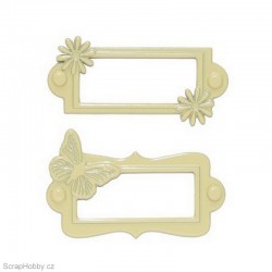 Sada hřebíčků - Štítky - 2ks - smetanové