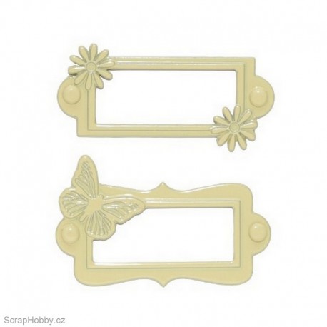 Sada hřebíčků - Štítky - 2ks - smetanové