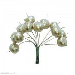 Dekorační svazek zlatých jablíček - 12ks.