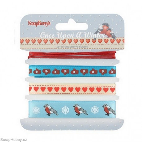 Sada dekoračních stuh - Once Upon A Winter - 4ks - 1m
