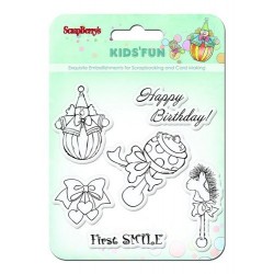 Gelové razítko - Kids´Fun - Happy Birthday - 6ks