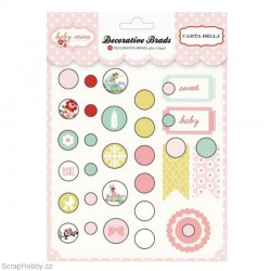 Sada hřebíčků - miminko - holčička - 28ks