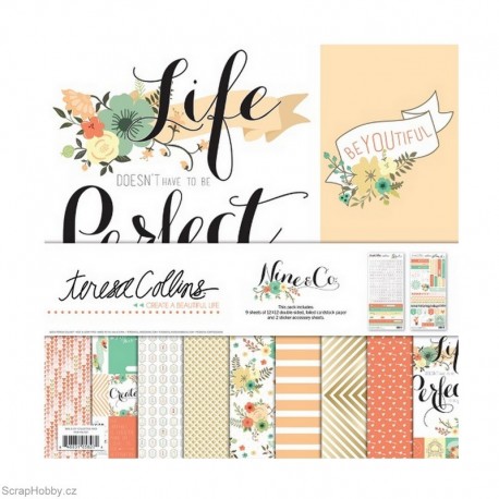 Sada papírů - Nine & Co - 30x30cm