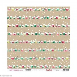 Oboustranný papír - Snow in Town