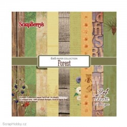 Sada papírů - Forest - 15x15cm