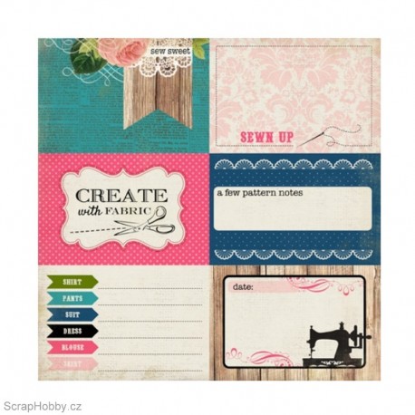 Oboustranný papír - Sew Sweet - kolekce Sew Lovely