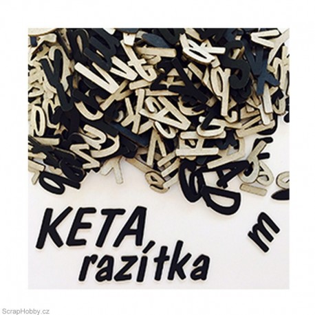 Písmenka 3 - černá.