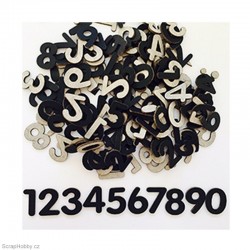 Číslice 1 - černá.