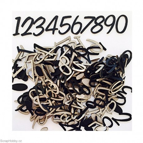 Číslice 2 - černá.