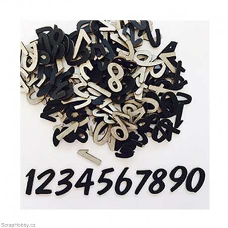 Číslice 3 - černá.