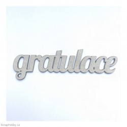 Gratulace - 8 x 2,5 cm