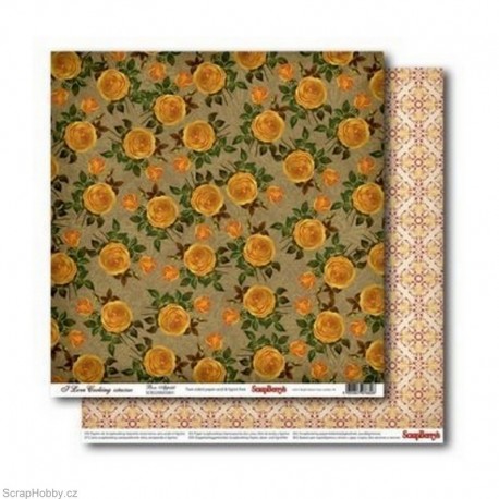 Oboustranný papír - Žluté růže