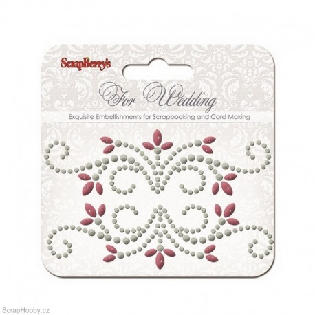 Perličkové krucánky - Růžovo-stříbrné 2ks