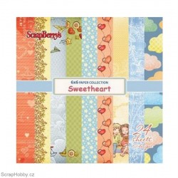 Sada papírů - Sweetheart - 15x15cm