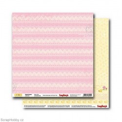 Papír - Oboustranný papír - Sweet Dreams - Wavy Pink