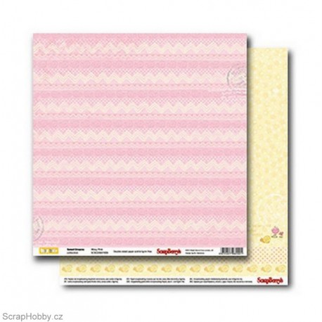 Papír - Oboustranný papír - Sweet Dreams - Wavy Pink