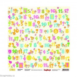 Oboustranný papír - Sweet Dreams - My First Numbers