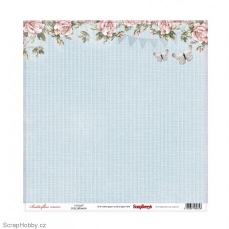 Jednostranný papír - Butterflies - Delight