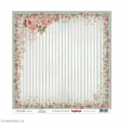 Jednostranný papír - Butterflies - Romance