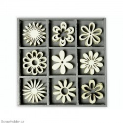 Dřevěné dekorace - Kytičky 2.