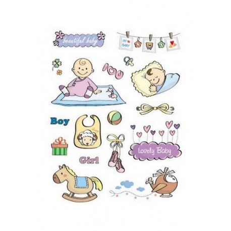 Scrapbooking - Razítka - Beautiful Baby