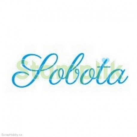 Transparentní razítko - Sobota