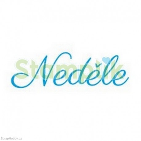 Transparentní razítko - Neděle