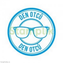 Transparentní razítko - Den otců - brýle