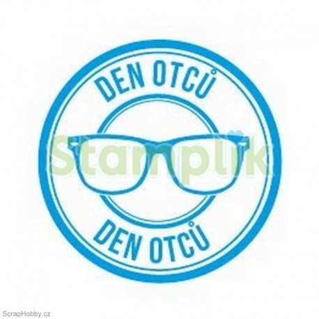 Transparentní razítko - Den otců - brýle