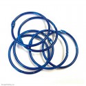 Kovové kroužky 50mm - modré