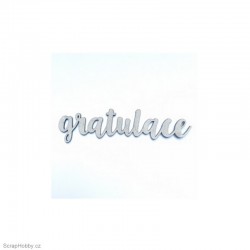 Gratulace - 8 x 2,3 cm