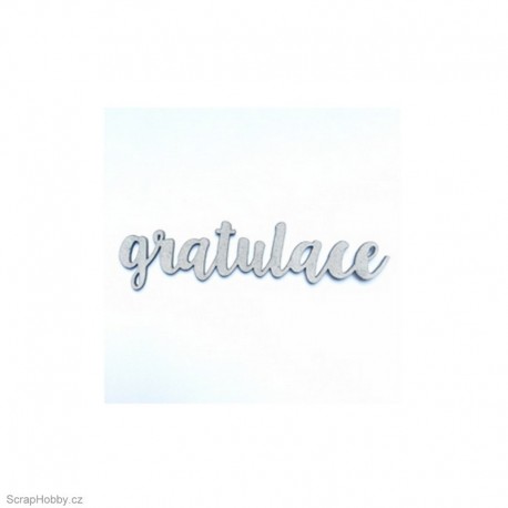 Gratulace - 8 x 2,3 cm