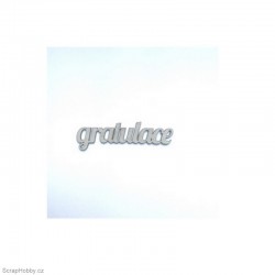 Gratulace - 6 x 1,9 cm