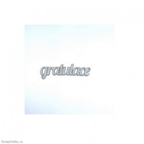 Gratulace - 6 x 1,9 cm