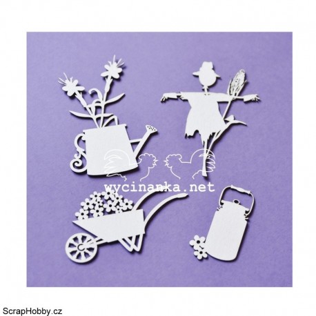 Zahradní motivy - 4ks﻿