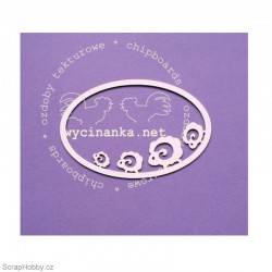 Rámeček s beránky - 1ks.