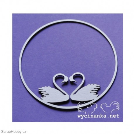 Labutě v kolečku 1ks