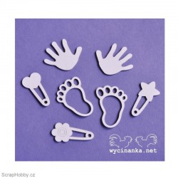 Ručičky, nožičky, chrastítka - 7ks