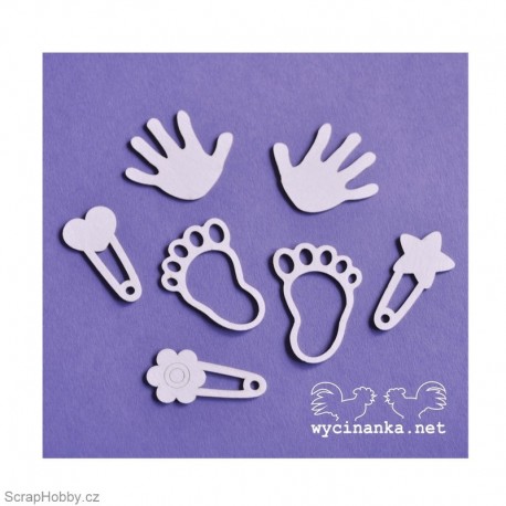 Ručičky, nožičky, chrastítka - 7ks