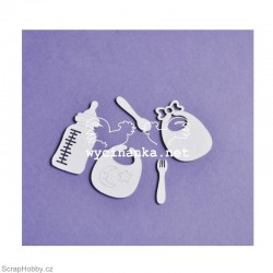 Lahvička, příbory.... 5ks